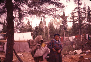 Innu camp at Mud Lake. Photo courtesy Innu Nation.