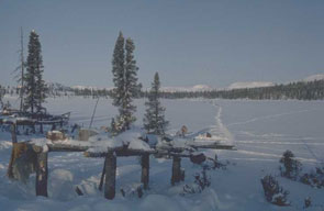 View from the camp across Kauauatshikamat. Photo courtesy Georg Henriksen.