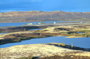 Former weather station at Ashuapun, now a mobile treatment centre for the Innu. Photo courtesy Stephen Loring.