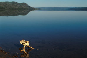 A quiet morning on Ashuapamatikuan. Photo courtesy Trudy Sable.