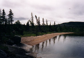 Cove on the east side of Kakassipishuniakamat. Photo courtesy Gerry Penney.