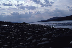View from Mishikamau-shipu towards the inlet of Utshashku-nipi. Photo courtesy Moira McCaffrey.