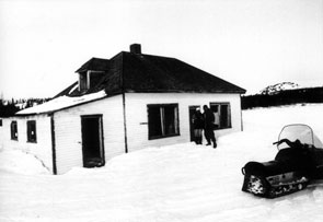 The abandoned house of Pikutushan (Albert Edmonds) and his wife Shanut (Charlotte) at Sango. Photo courtesy Peter Armitage.