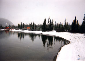 Cartaway Resources mineral exploration camp set up at Mishta-nipi at the site of Ishpashtien Benuen's camp of 1993. Photo courtesy Gerry Penney.